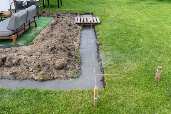 Cement Footer Installation in Rockville
