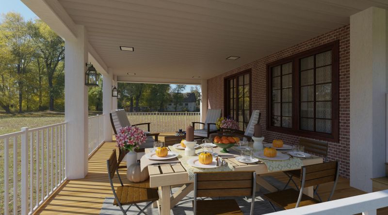 Veranda Pouring detail