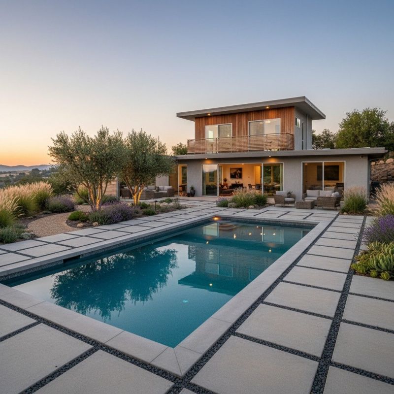 Poolside Concrete Construction